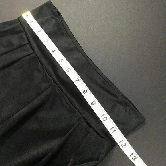 Vintage FINA Womens Black Pull On Pleated High Waist Pants Size Large - Picture 5 of 9